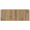 Meubles TV muraux 6 pcs chêne artisanal bois d'ingénierie 615842615842