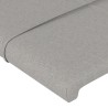 Tête de lit à LED Gris clair 100x5x118/128 cm Tissu 615843615843