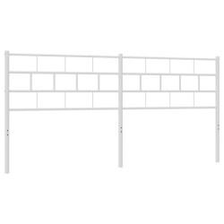 Tête de lit de remplacement métal blanc 200 cm 615844615844