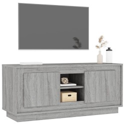 Meuble TV sonoma gris 102x35x45 cm bois d'ingénierie 615846615846