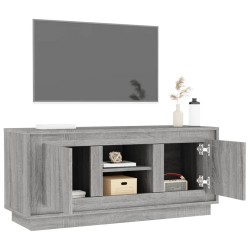 Meuble TV sonoma gris 102x35x45 cm bois d'ingénierie 615846615846