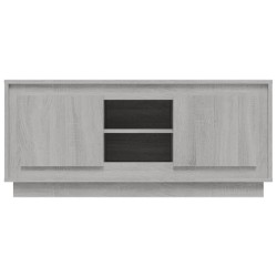 Meuble TV sonoma gris 102x35x45 cm bois d'ingénierie 615846615846