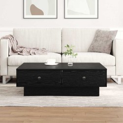 Table basse Chêne noir 90 x 90 x 28 cm Bois d'ingénierie 615847615847