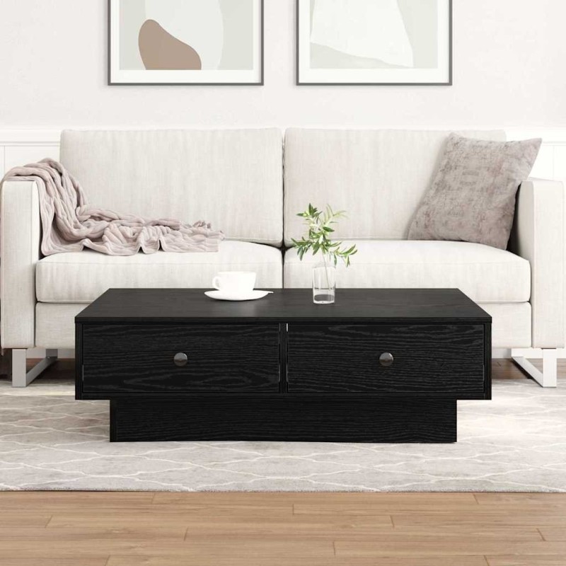 Table basse Chêne noir 90 x 90 x 28 cm Bois d'ingénierie 615847615847