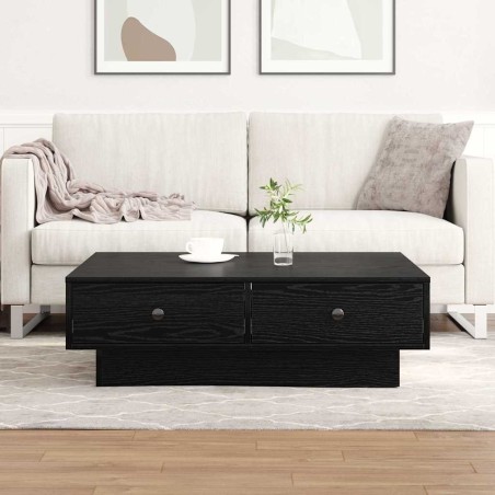 Table basse Chêne noir 90 x 90 x 28 cm Bois d'ingénierie 615847615847