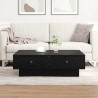 Table basse Chêne noir 90 x 90 x 28 cm Bois d'ingénierie 615847615847