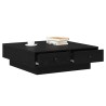 Table basse Chêne noir 90 x 90 x 28 cm Bois d'ingénierie 615847615847