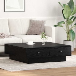 Table basse Chêne noir 90 x 90 x 28 cm Bois d'ingénierie 615847615847