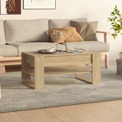 Table basse chêne sonoma 102x55x45 cm bois d'ingénierie 615848615848