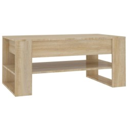 Table basse chêne sonoma 102x55x45 cm bois d'ingénierie 615848615848