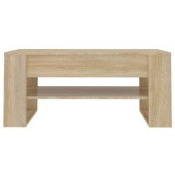 Table basse chêne sonoma 102x55x45 cm bois d'ingénierie 615848615848