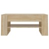 Table basse chêne sonoma 102x55x45 cm bois d'ingénierie 615848615848
