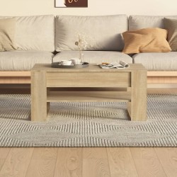Table basse chêne sonoma 102x55x45 cm bois d'ingénierie 615848615848