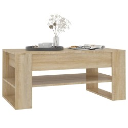 Table basse chêne sonoma 102x55x45 cm bois d'ingénierie 615848615848