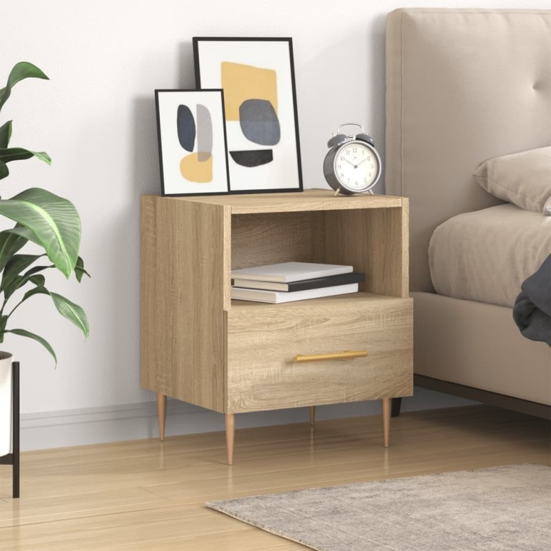 Table de chevet chêne sonoma 40x35x47,5 cm bois d’ingénierie 615849615849