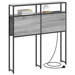 Tête de lit de rangement Sonoma gris Bois d'ingénierie 615850615850