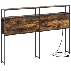 Tête de lit de rangement Chêne fumé Bois d'ingénierie 615851615851