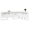 Tête de lit de rangement Blanc 120 cm Bois d'ingénierie 615853615853