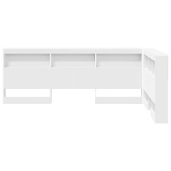 Tête de lit de rangement Blanc 120 cm Bois d'ingénierie 615853615853