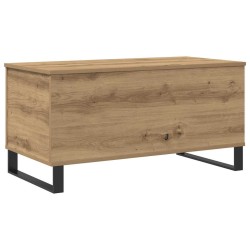 Table basse chêne artisanal 90x44,5x45 cm bois d'ingénierie 615860615860