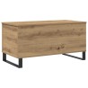 Table basse chêne artisanal 90x44,5x45 cm bois d'ingénierie 615860615860
