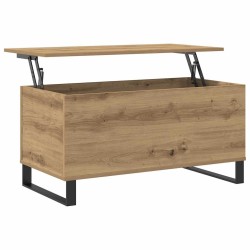 Table basse chêne artisanal 90x44,5x45 cm bois d'ingénierie 615860615860