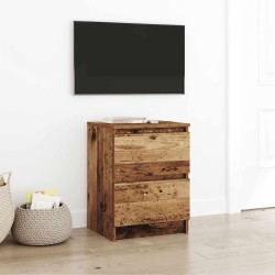 Meuble TV vieux bois 40x35x54 cm bois d'ingénierie 615861615861