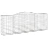 Paniers à gabions arqués 3 pcs 400x50x140/160 cm Fer galvanisé 615862615862