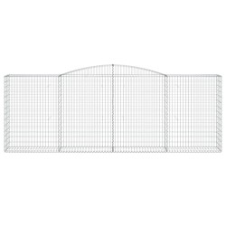 Paniers à gabions arqués 3 pcs 400x50x140/160 cm Fer galvanisé 615862615862