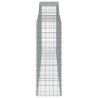 Paniers à gabions arqués 3 pcs 400x50x140/160 cm Fer galvanisé 615862615862