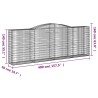 Paniers à gabions arqués 3 pcs 400x50x140/160 cm Fer galvanisé 615862615862