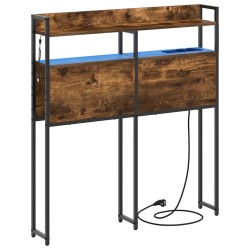 Tête de lit de rangement Chêne fumé Bois d'ingénierie 615863615863
