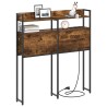 Tête de lit de rangement Chêne fumé Bois d'ingénierie 615863615863