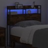 Tête de lit de rangement Chêne fumé Bois d'ingénierie 615863615863