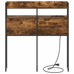 Tête de lit de rangement Chêne fumé Bois d'ingénierie 615863615863