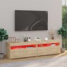 Meubles TV 2 pcs avec lumières LED Chêne sonoma 75x35x40 cm 615864615864