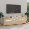 Meubles TV 2 pcs avec lumières LED Chêne sonoma 75x35x40 cm 615864615864