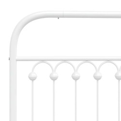 Tête de lit de remplacement métal blanc 100 cm 615867615867