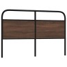 Tête de lit de remplacement chêne marron 160 cm acier et bois d'ingénierie 615868615868