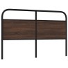 Tête de lit de remplacement chêne marron 160 cm acier et bois d'ingénierie 615868615868