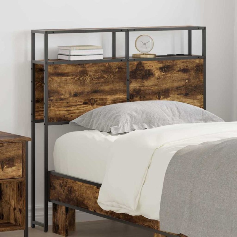 Tête de lit de rangement Chêne fumé Bois d'ingénierie 615870615870