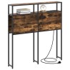 Tête de lit de rangement Chêne fumé Bois d'ingénierie 615870615870