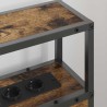 Tête de lit de rangement Chêne fumé Bois d'ingénierie 615870615870