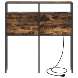 Tête de lit de rangement Chêne fumé Bois d'ingénierie 615870615870