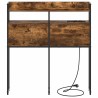 Tête de lit de rangement Chêne fumé Bois d'ingénierie 615872615872