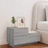 Table de chevet avec lumières LED sonoma gris 70x36x40,5 cm 615873615873