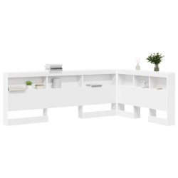 Tête de lit de rangement Blanc 207,5 x 137,5 x 76,5 cm 615874615874