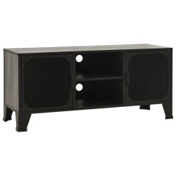 Meuble TV Gris 105x36x47 cm Métal et MDF 615877615877