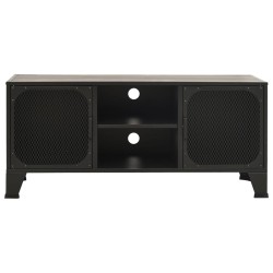 Meuble TV Gris 105x36x47 cm Métal et MDF 615877615877