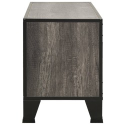 Meuble TV Gris 105x36x47 cm Métal et MDF 615877615877